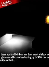 Spec-D Black Side Mirrors w/ LED Turn Signal Lights Dodge RAM 2013-2017                                     - RMX-RAM13HP-AT-FS - Image 2