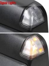 Spec-D Black Side Mirrors w/ LED Turn Signal Lights Dodge RAM 2013-2017                                     - RMX-RAM13HP-AT-FS - Image 5