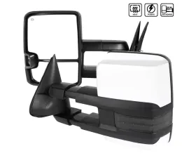 Spec-D Chrome Towing Mirrors w/ LED Turn Signal & Clearance Lights (Smoke Lens) Chevrolet | GMC 2002-2007