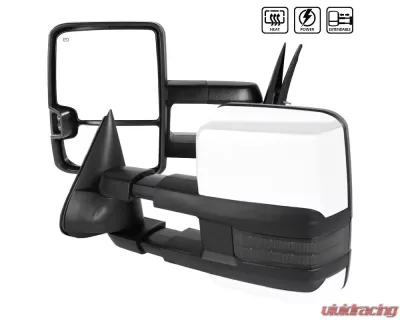 Spec-D Chrome Towing Mirrors w/ LED Turn Signal & Clearance Lights (Smoke Lens) Chevrolet | GMC 2002-2007 - RMX-SIV03G2GLEDHP-FS