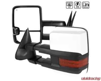 Spec-D Chrome Towing Mirrors w/ LED Turn Signal & Clearance Lights (Amber Lens) Chevrolet | GMC 2002-2007 - RMX-SIV03G2LEDHP-FS