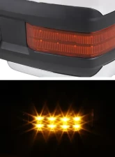 Spec-D Chrome Towing Mirrors w/ LED Turn Signal & Clearance Lights (Amber Lens) Chevrolet | GMC 2002-2007                                     - RMX-SIV03G2LEDHP-FS - Image 2