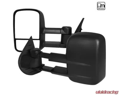 Spec-D Manual Adjustable & Extendable Black Towing Mirrors Chevrolet | GMC 2007-2014 - RMX-SIV07-M-FS