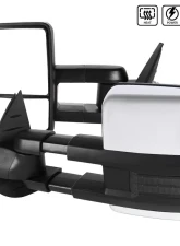Spec-D Chrome Towing Mirrors w/ LED Turn Signal Lights (Smoke Lens) Chevrolet | GMC 2007-2014                                     - RMX-SIV07G2GLEDHP-FS - Image 5