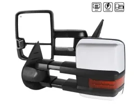 Spec-D Chrome Towing Mirrors w/ LED Turn Signal & Clearance Lights Chevrolet | GMC 2007-2014