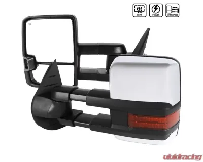 Spec-D Chrome Towing Mirrors w/ LED Turn Signal & Clearance Lights Chevrolet | GMC 2007-2014 - RMX-SIV07G2LEDHP-FS