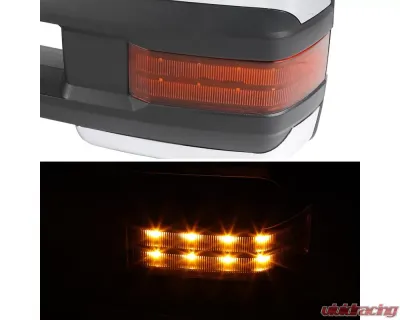 Spec-D Chrome Towing Mirrors w/ LED Turn Signal & Clearance Lights Chevrolet | GMC 2007-2014 - RMX-SIV07G2LEDHP-FS