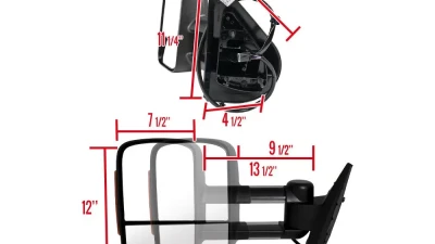 Spec-D Power Heated Towing Mirrors w/ Smoked Lens LED Turn Signal Lights Chevrolet | GMC 2007-2014                                     - RMX-SIV07LEDH-P-FS - Image 7