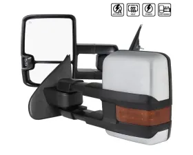 Spec-D Chrome Towing Mirrors w/ LED Turn Signal Lights Chevrolet | GMC 2014-2018