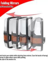 Spec-D Chrome Towing Mirrors w/ LED Turn Signal Lights Chevrolet | GMC 2014-2018                                     - RMX-SIV14G2-AT-FS - Image 10