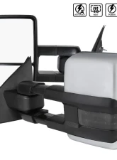 Spec-D Power Adjustable, Folding, Heated, & Manual Extendable Towing Mirrors w/ Smoked Lens LED Turn Signal & Clearance Lights Chevrolet Silverado | GMC Sierra 2014-2018                                     - RMX-SIV14G2G-AT-FS - Image 10