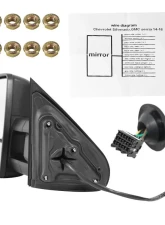 Spec-D Power Adjustable, Folding, Heated, & Manual Extendable Towing Mirrors w/ Smoked Lens LED Turn Signal & Clearance Lights Chevrolet Silverado | GMC Sierra 2014-2018                                     - RMX-SIV14G2G-AT-FS - Image 9