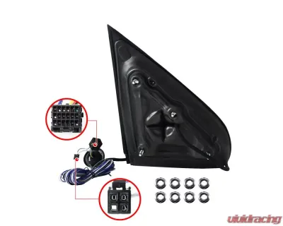 Spec-D Chrome Towing Mirrors w/ LED Turn Signal Lights (Smoke Lens) Chevrolet | GMC 2014-2016 - RMX-SIV14G2GHP-TS-FS