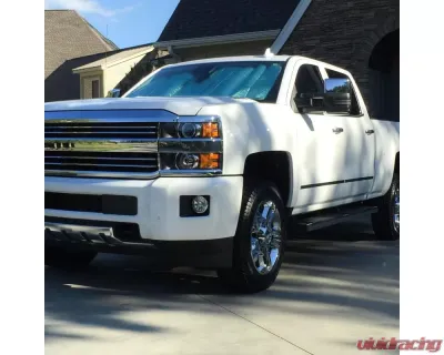 Spec-D Chrome Towing Mirrors w/ LED Turn Signal Lights (Smoke Lens) Chevrolet | GMC 2014-2016 - RMX-SIV14G2GHP-TS-FS