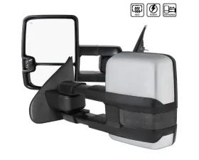 Spec-D Chrome Towing Mirrors w/ LED Turn Signal Lights (Smoke Lens) Chevrolet | GMC 2014-2018