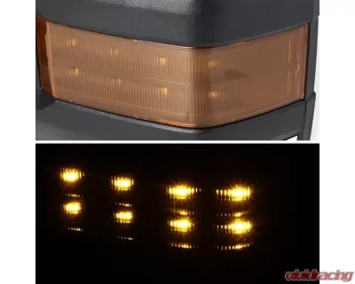 Spec-D Chrome Towing Mirrors w/ Turn Signal Lights (Amber Lens) Chevrolet | GMC 2014-2016 - RMX-SIV14G2HP-TS-FS