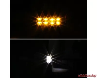 Spec-D Black Side Mirrors w/ LED Turn Signal Lights (Amber Lens) Chevrolet | GMC 2014-2018 - RMX-SIV14G3-AT-FS