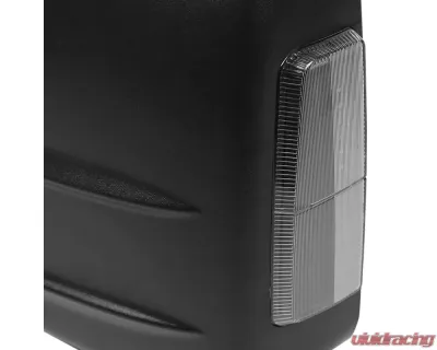 Spec-D Power Heated Manual Extendable Towing Mirrors w/ Smoked Lens LED Turn Signal Lights Chevrolet Silverado | GMC Sierra 2014-2018 - RMX-SIV14GLEDH-P-FS