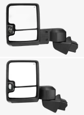 Spec-D Chrome Towing Mirrors w/ LED Turn Signal Lights (Smoke Lens) Chevrolet Silverado 1500 2019-2022                                     - RMX-SIV1915G2GHP-FS - Image 3