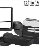 Spec-D Chrome Towing Mirrors w/ LED Turn Signal Lights (Clear Lens) Chevrolet Silverado 1500 2019-2022                                     - RMX-SIV1915G2HP-FS - Image 10