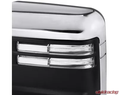 Spec-D Chrome Towing Mirrors w/ LED Turn Signal Lights (Clear Lens) Chevrolet Silverado 1500 2019-2022 - RMX-SIV1915G2HP-FS
