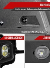 Spec-D Black Towing Mirrors w/ LED Turn Signal Lights (Smoke Lens) Chevrolet Silverado 1500 2019-2022                                     - RMX-SIV1915G3GHP-FS - Image 6