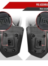 Spec-D Black Towing Mirrors w/ LED Turn Signal Lights (Smoke Lens) Chevrolet Silverado 1500 2019-2022                                     - RMX-SIV1915G3GHP-FS - Image 7