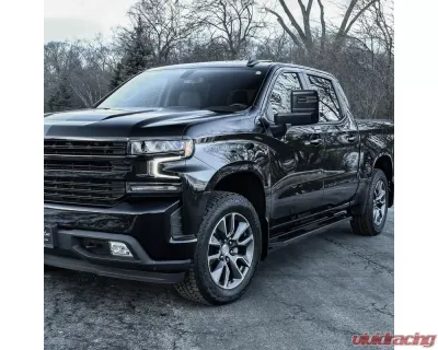 Spec-D Black Towing Mirrors w/ LED Turn Signal Lights (Smoke Lens) Chevrolet Silverado 1500 2019-2022 - RMX-SIV1915G3GHP-FS