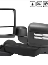 Spec-D Black Towing Mirrors w/ LED Turn Signal Lights (Clear Lens) Chevrolet Silverado 1500 2019-2022                                     - RMX-SIV1915G3HP-FS - Image 10