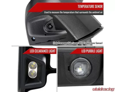 Spec-D Chrome Towing Mirrors w/ LED Turn Signal Lights (Smoke Lens) Chevrolet | GMC 2020-2022 - RMX-SIV2025G2GHP-FS