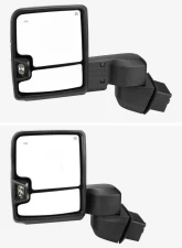 Spec-D Chrome Towing Mirrors w/ LED Turn Signal Lights (Clear Lens) Chevrolet | GMC 2020-2022                                     - RMX-SIV2025G2HP-FS - Image 3