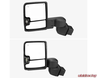 Spec-D Chrome Towing Mirrors w/ LED Turn Signal Lights (Clear Lens) Chevrolet | GMC 2020-2022 - RMX-SIV2025G2HP-FS