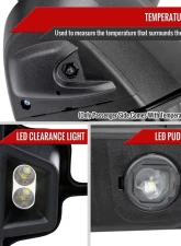 Spec-D Chrome Towing Mirrors w/ LED Turn Signal Lights (Clear Lens) Chevrolet | GMC 2020-2022                                     - RMX-SIV2025G2HP-FS - Image 6
