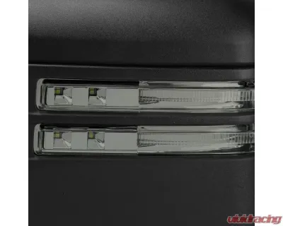 Spec-D Black Towing Mirrors w/ LED Turn Signal Lights (Smoke Lens) Chevrolet | GMC 2020-2022 - RMX-SIV2025G3GHP-FS