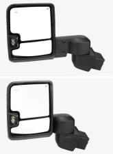 Spec-D Black Towing Mirrors w/ LED Turn Signal Lights (Clear Lens) Chevrolet | GMC 2020-2022                                     - RMX-SIV2025G3HP-FS - Image 3