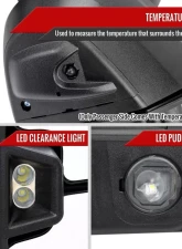 Spec-D Black Towing Mirrors w/ LED Turn Signal Lights (Clear Lens) Chevrolet | GMC 2020-2022                                     - RMX-SIV2025G3HP-FS - Image 6