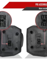 Spec-D Black Towing Mirrors w/ LED Turn Signal Lights (Clear Lens) Chevrolet | GMC 2020-2022                                     - RMX-SIV2025G3HP-FS - Image 7