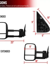 Spec-D Black Towing Mirrors Chevrolet | GMC 1999-2007                                     - RMX-SIV99-M-FS - Image 8