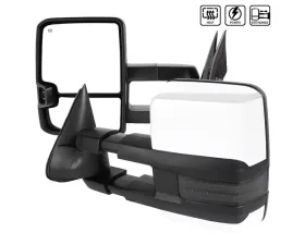 Spec-D Chrome Towing Mirrors w/ LED Turn Signal Lights (Smoke Lens) Chevrolet | GMC 1999-2002