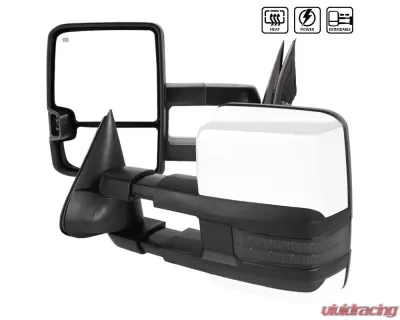 Spec-D Chrome Towing Mirrors w/ LED Turn Signal Lights (Smoke Lens) Chevrolet | GMC 1999-2002 - RMX-SIV99G2GLEDHP-FS