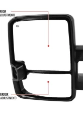 Spec-D Chrome Towing Mirrors w/ LED Turn Signal Lights (Amber Lens) Chevrolet | GMC 1999-2002                                     - RMX-SIV99G2LEDHP-FS - Image 4