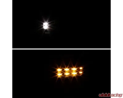 Spec-D Chrome Towing Mirrors w/ LED Turn Signal Lights (Smoke Lens) Toyota 2007-2017 - RMX-TUN07G2GLEDHP-FS