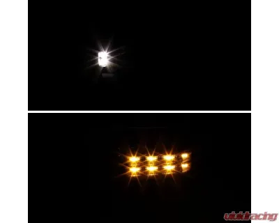 Spec-D Power Heated BSM Manual Extendable Towing Mirrors w/ LED Turn Signal & Clearance Lights Toyota Tundra | Sequoia 2007-2017 - RMX-TUN07G3LEDHP-FS