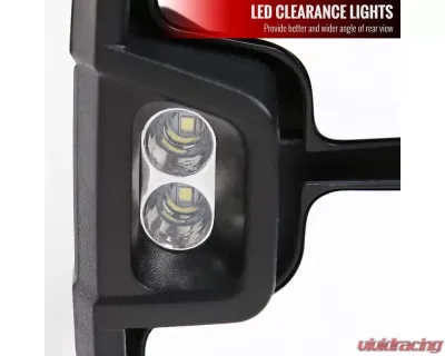 Spec-D Power Heated BSM Manual Extendable Towing Mirrors w/ LED Turn Signal & Clearance Lights Toyota Tundra | Sequoia 2007-2017 - RMX-TUN07G3LEDHP-FS