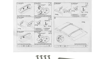 Spec-D Black Powder Coated Aluminium Roof Rack Cross Bars Subaru Impreza | XV Crosstrek 2010-2017                                     - RRB-CTK13BK - Image 9