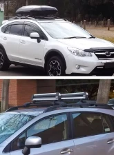 Spec-D Black Powder Coated Aluminum Roof Rack Cross Bars Subaru Impreza | XV Crosstrek 2010-2017                                     - RRB-CTK13BK - Image 10