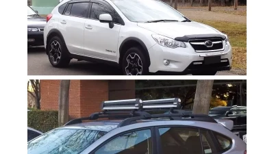 Spec-D Black Powder Coated Aluminium Roof Rack Cross Bars Subaru Impreza | XV Crosstrek 2010-2017                                     - RRB-CTK13BK - Image 10
