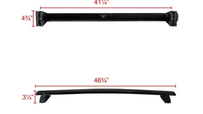 Spec-D Black Aluminum Roof Rack Bars Jeep Grand Cherokee 2011-2018                                     - RRB-GKEE11BK - Image 2