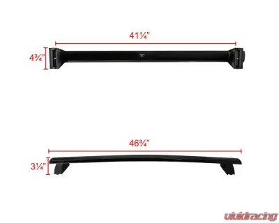 Spec-D Black Aluminum Roof Rack Bars Jeep Grand Cherokee 2011-2018 - RRB-GKEE11BK