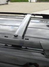 Spec-D Black Satin Powder Coated Aluminum Roof Rack Cross Bars Toyota Highlander 2008-2013                                     - RRB-HLDR08BK - Image 4